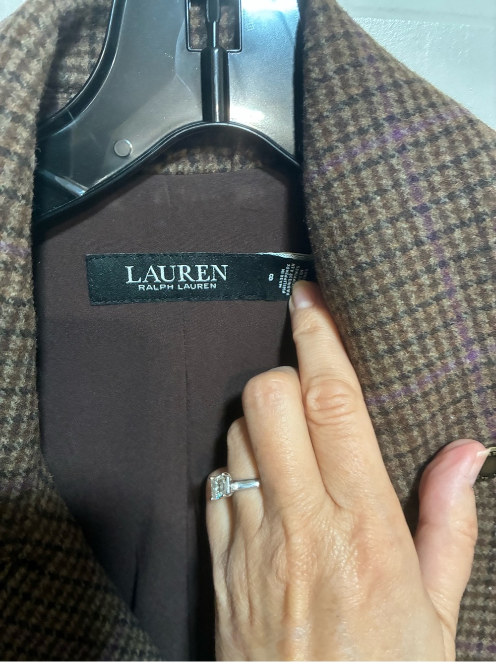 Women’s Ralph Lauren houndstooth jacket - Picture 3 of 3